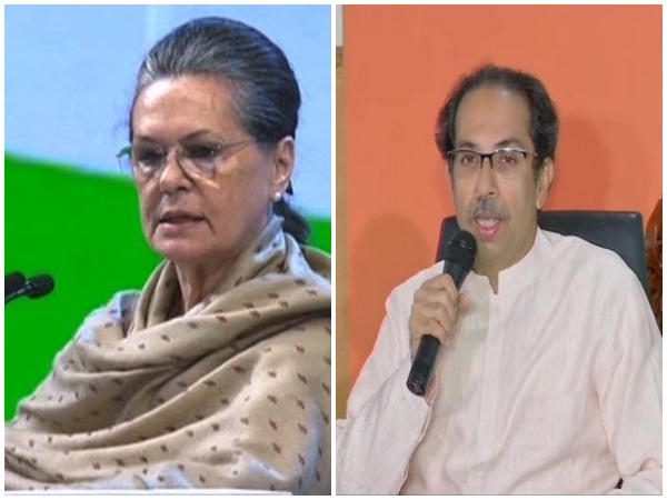 Congress interim President Sonia Gandhi and Shiv Sena chief Uddhav Thackeray (File photo)