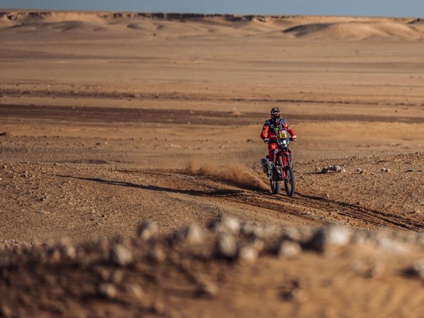 Joan Barreda of Honda team in action at Dakar Rally (Image: Honda Team)