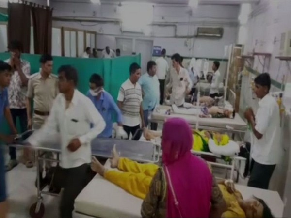 Visuals of hospital where injured in the accident have been admitted in Jodhpur, Rajasthan.