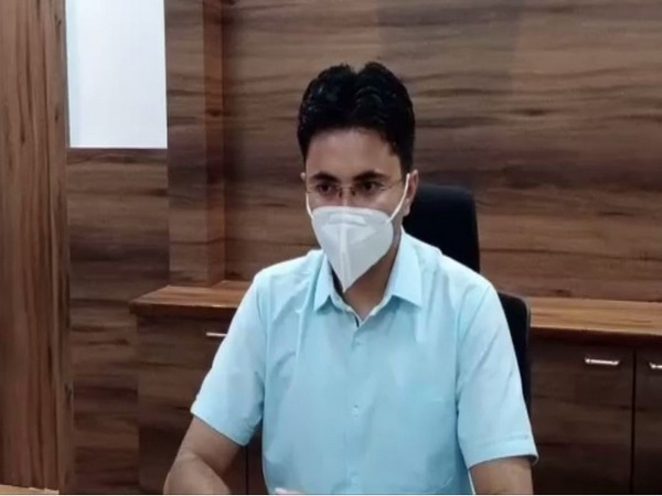 Jodhpur District Collector Indrajeet Singh speaking to the reporter on Friday. (Photo/ANI)