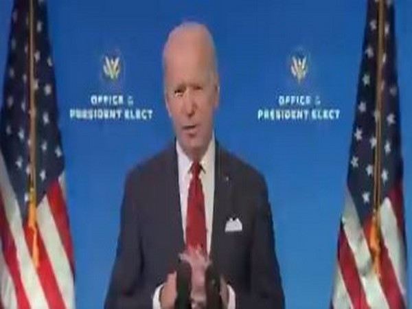 US President-elect Joe Biden speaking on Friday (local time).