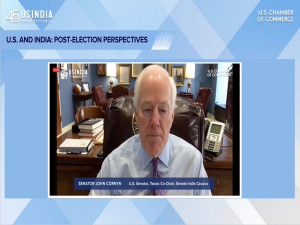 US Senator John Cornyn speaking during virtual interaction under the theme 