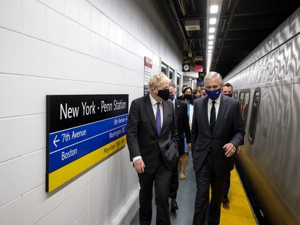 UK PM Boris Johnson on way to White House. (Twitter)