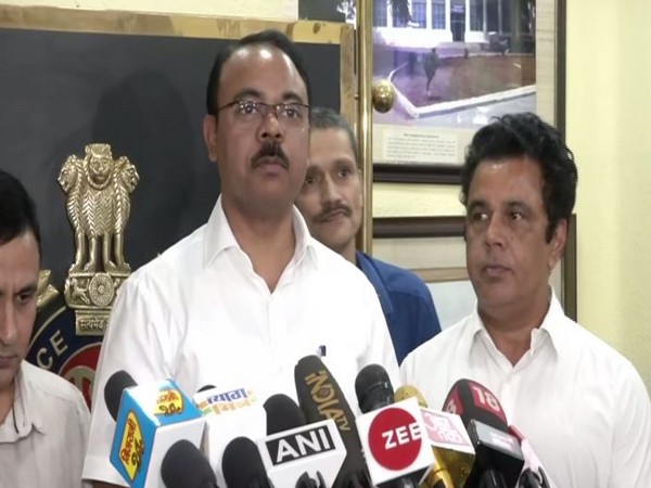 DCP (Crime Branch) addressing media persons on Monday in New Delhi. Photo/ANI