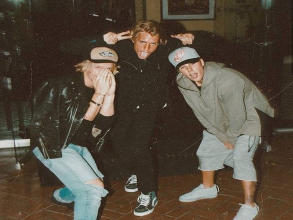 Singer Justin Bieber with Cody Simpson and Corey Harper (Image courtesy: Instagram) 