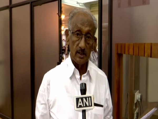 Congress leader KC Joseph talking to ANI in Thiruvananthapuram, Kerala, on Wednesday. Photo/ANI