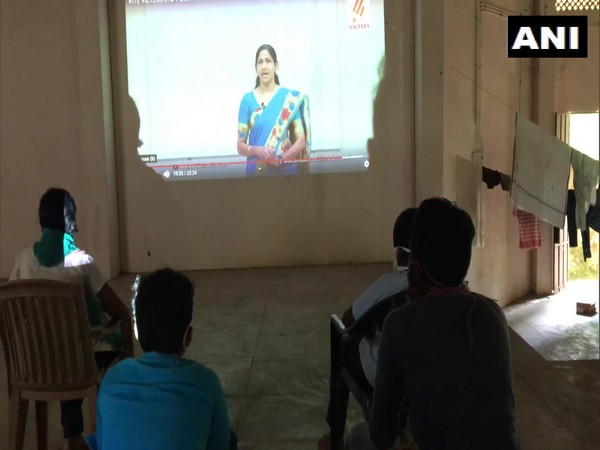Kerala Education Department conducts online classes at libraries for economically weak students. (Photo/ANI)