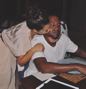Celebrity couple Kim Kardashian and Kanye West (Image Source: Instagram)