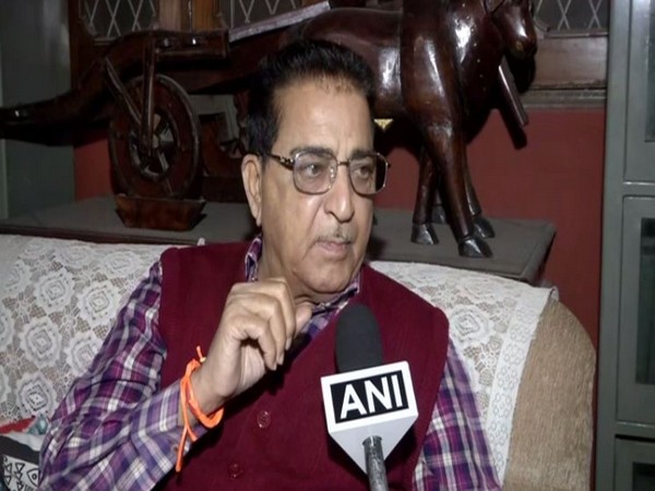 Former Union minister KK Tiwari talking to ANI in New Delhi on Friday 