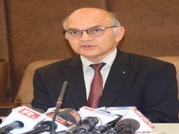 State Election Commissioner, KK Sharma addressing a press brief in Jammu on Tuesday. (Photo/ANI)