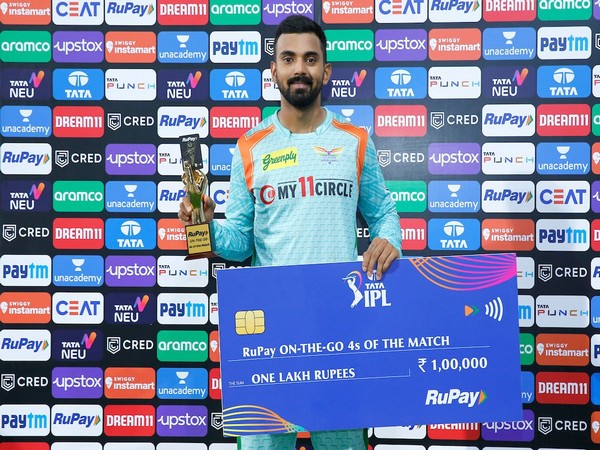 KL Rahul in post match presentation ceremony (Image: IPL Twitter)