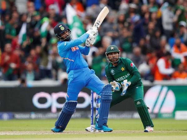 Indian batsman KL Rahul in action