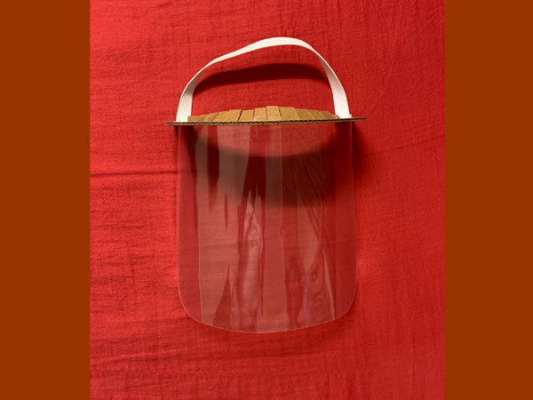 Visual of the biodegradable face shield