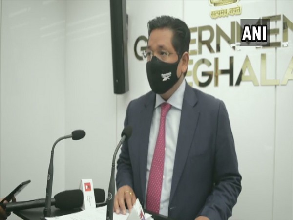 Meghalaya Chief Minister Conrad K Sangma during press conference. (Photo/ANI)