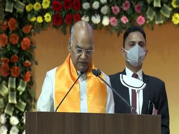 President Ram Nath Kovind in Gujarat (Photo/ANI))