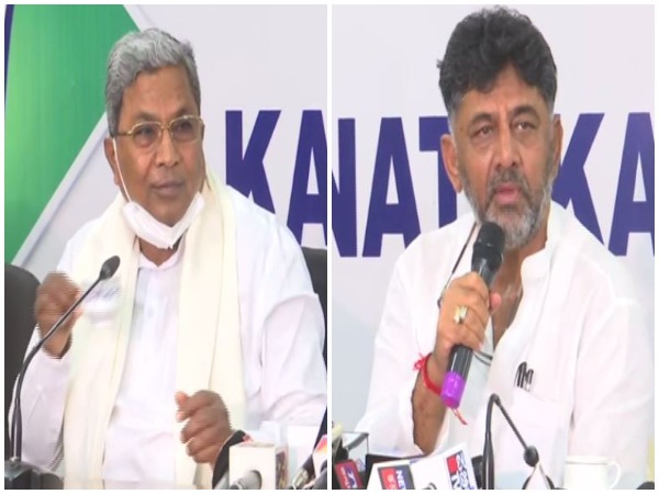 Former Karnataka Chief Minister Siddaramaiah and KPCC Chief DK Shivakumar (Photo/ANI)