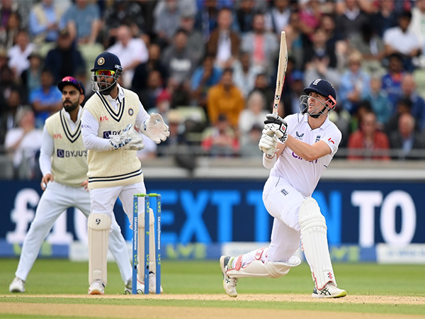 Alex Lees in action against India at Edgbaston (Image: ICC Twitter)