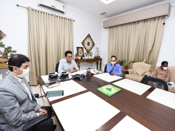 KT Rama Rao attended a webinar hosted by Invest India Exclusive Investment Forum under the title 'Textile and Apparel Sector Edition' on Monday.  