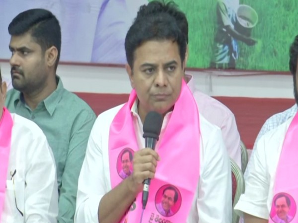 Telangana Rashtra Samithi minister KT Rama Rao (Photo/ANI)