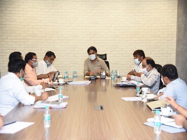 Telangana's Municipal Administration and Urban Development Minister KT Rama Rao at a review meeting in Hyderabad. 