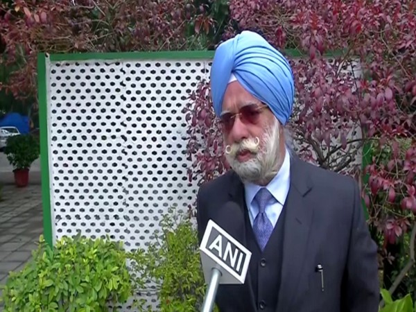Rajya Sabha MP KTS Tulsi talking to ANI in New Delhi on Saturday. Photo/ANI