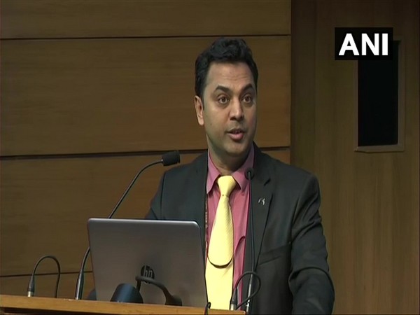 Chief Economic Advisor KV Subramanian addressing a press conference on Friday in New Delhi. 