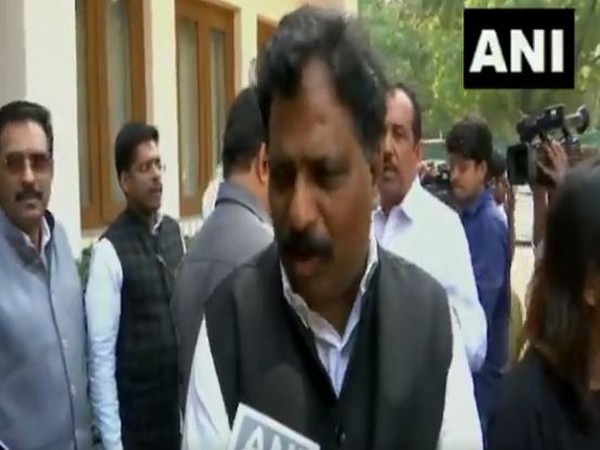 Congress MP K Suresh talking to ANI in New Delhi on Wednesday. Photo/ANI