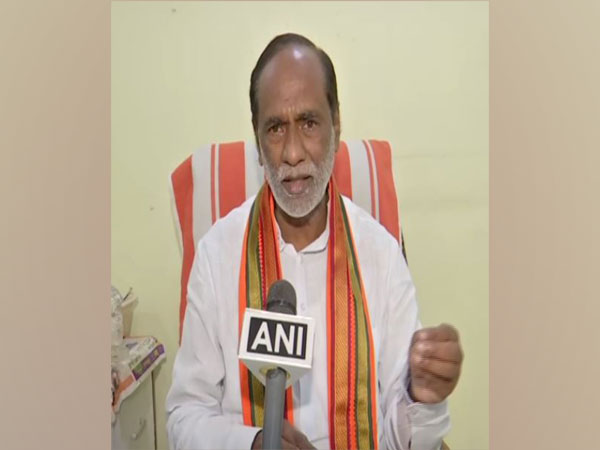 BJP OBC Morcha national president K Laxman speaking to ANI in Hyderabad on Friday. (Photo/ANI)