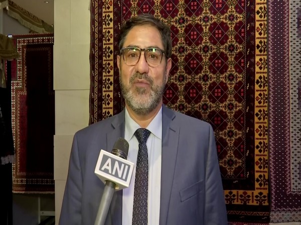Consul General of the Islamic Republic of Afghanistan in Hyderabad Muhammad Suleman Kakar speaking to ANI.
