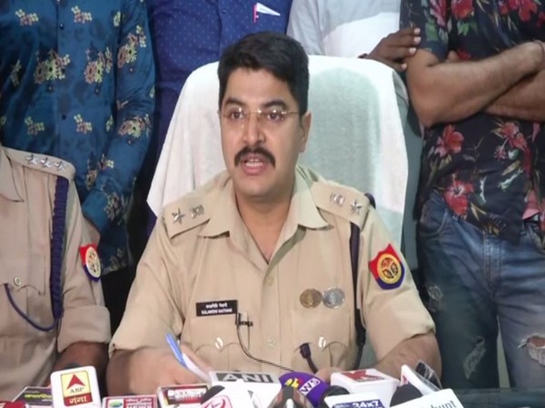 Senior Superintendent of Police (SSP) Kalanidhi Naithani speaking at a press conference in Lucknow on Sunday. Photo/ANI