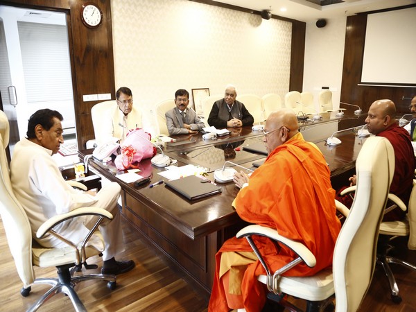 Visual from meeting between members of Mahabodhi society and CM Kamal Nath. Photo/MP info