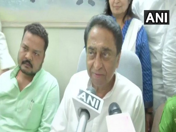 Chief Minister Kamal Nath addressing media reporters after voting on Criminal Law (Amendment) bill on Wednesday. Photo/ANI