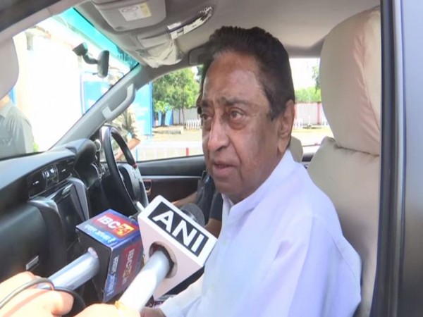 Madhya Pradesh Chief Minister Kamal Nath speaking to reporters in Bhopal on Saturday. Photo/ANI