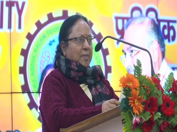 Uttar Pradesh Technical Education Minister Kamla Rani Varun at an event in Lucknow, UP. Photo/ANI