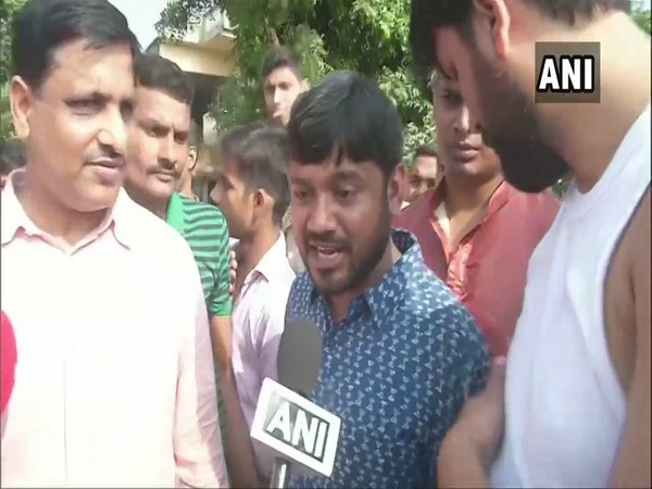 CPI candidate Kanhaiya Kumar speaking to ANI