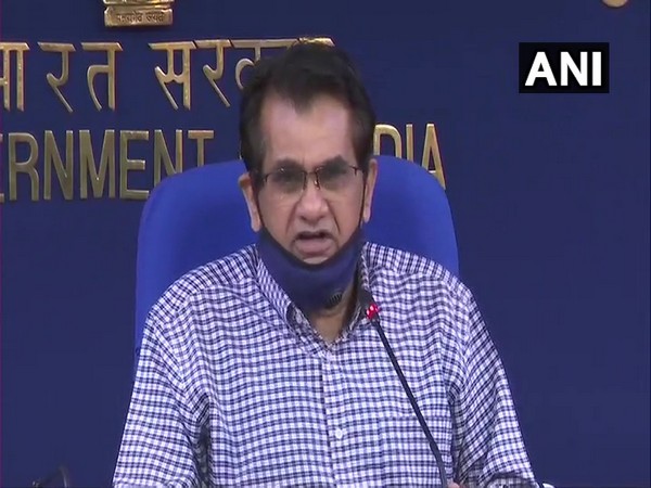 Amitabh Kant speaking to reporters in New Delhi on Monday.