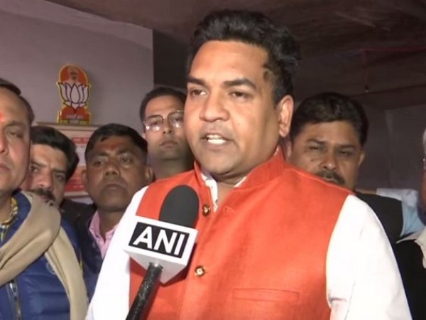 BJP leader Kapil Mishra speaking to ANI in New Delhi on  Monday. Photo/ANI