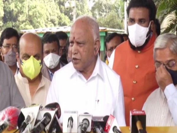 Chief Minister BS Yediyurappa speaking to reporters in Bengaluru on Wednesday.