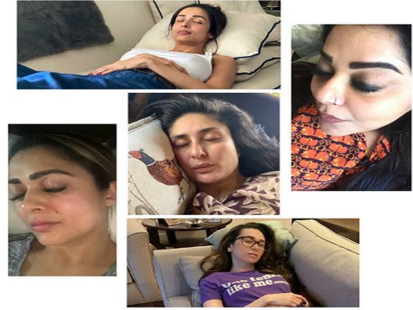 Kareena Kapoor Khan napping with her friends (Picture Source: Instagram)