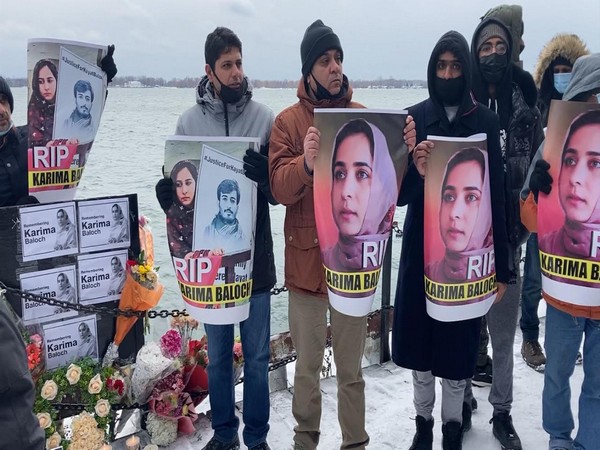 Vigil held for slain activist Karima Baloch in Toronto (ANI/Photo)