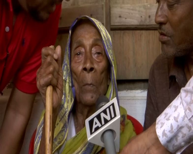 Saraguna Bibi speaking to ANI in Assam. 