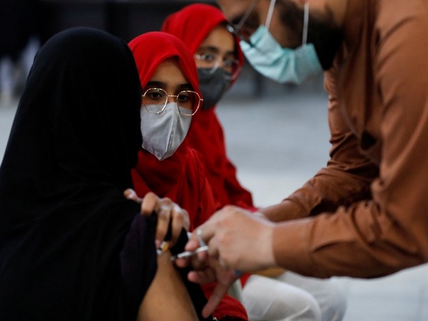 COVID-19 vaccination drive in Karachi. (Photo Credit - Reuters)