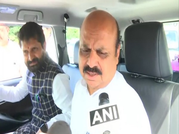 Karnataka Home Minister Basavaraj Bommai talking to reporters on Thursday. Photo/ANI