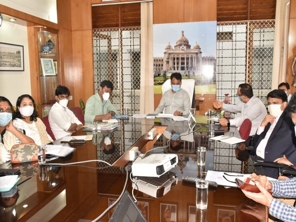 Karnataka Deputy Chief Minister, Dr. C.N. Ashwath Narayan chairs the meeting (Photo: Twitter)