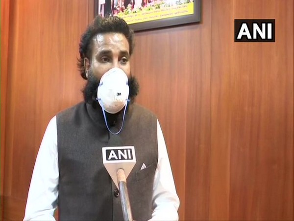 Karnataka health minister B Sriramulu speaking to ANI in Bengaluru on Thursday. Photo/ANI