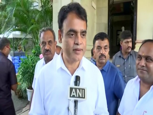 Karnataka Deputy Chief Minister CN Ashwath Narayan talking to ANI on Thursday. Photo/ANI