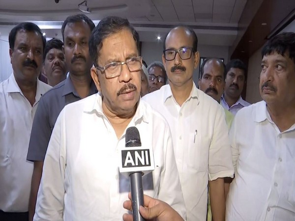 Karnataka Deputy Chief Minister Dr G Parameshwar while speaking to ANI. Photo: ANI.
