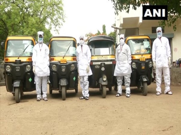 Visual of auto ambulance service in Kalaburagi (Photo/ANI)