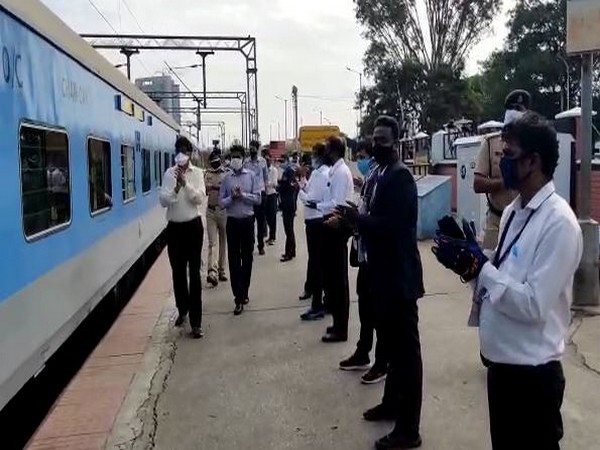 Intra-state train leaves from Kanteerava Sangolli Rayanna Station in Bengaluru for Belagavi