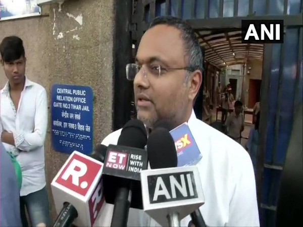 Congress MP Karti Chidambaram speaking to ANI in New Delhi on Wednesday. (Photo/ANI)
